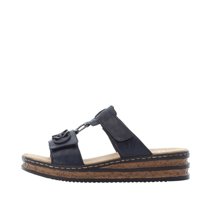Mule femme Rieker 62936-14 bleu