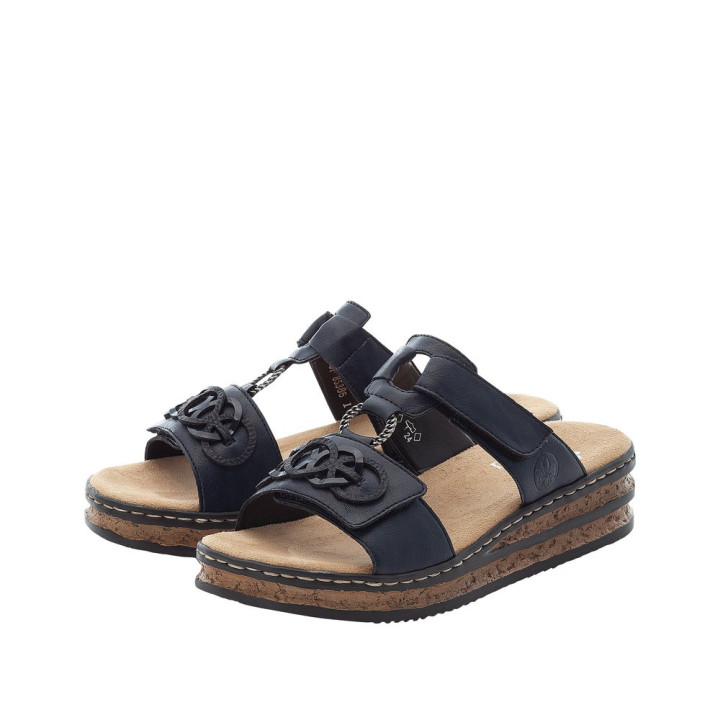 Mule femme Rieker 62936-14 bleu