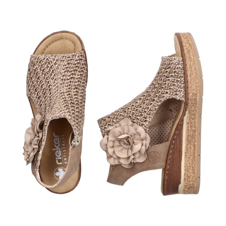 Sandale compensées Rieker femme 63791-60