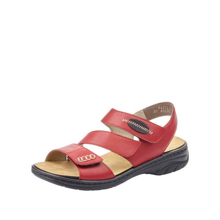 Sandale femme  Rieker Rouge 64573-33