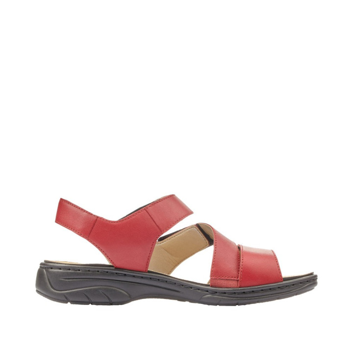 Sandale femme  Rieker Rouge 64573-33