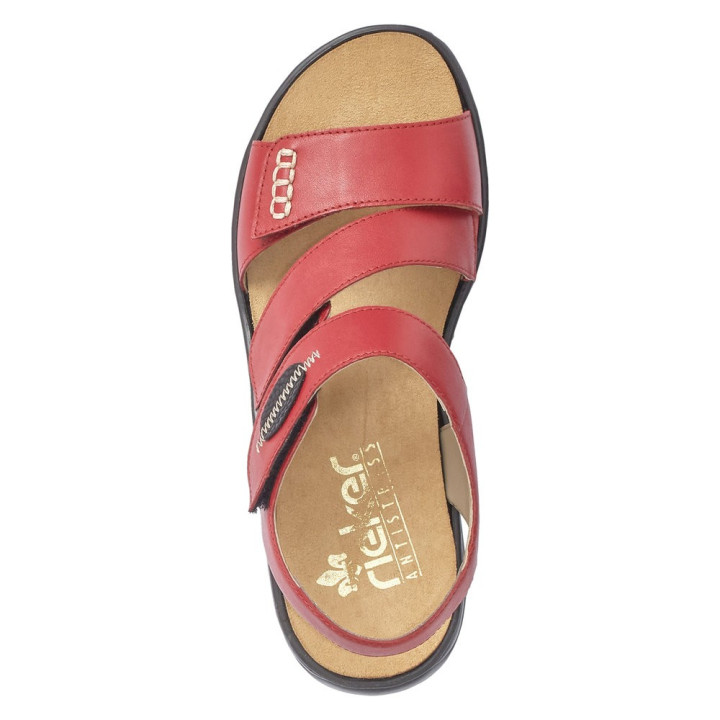 Sandale femme  Rieker Rouge 64573-33