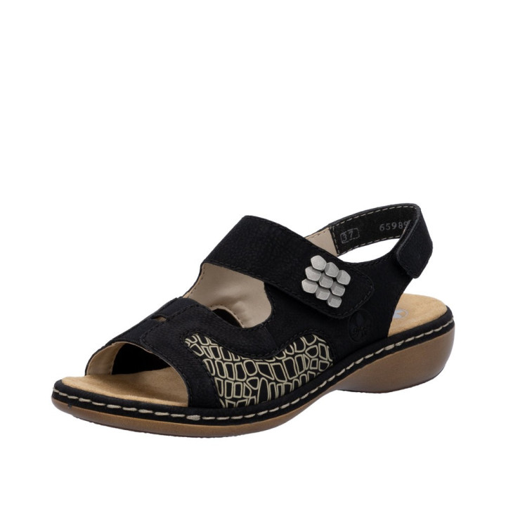 Sandale Rieker femme grande largeur 65989-01
