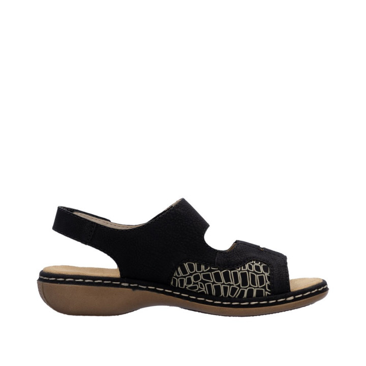 Sandale Rieker femme grande largeur 65989-01