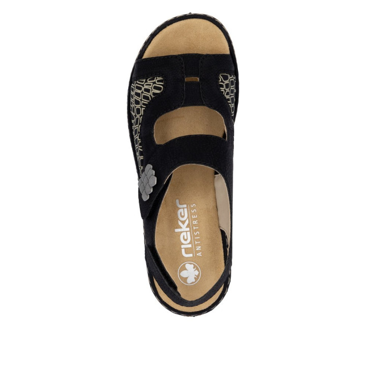 Sandale Rieker femme grande largeur 65989-01