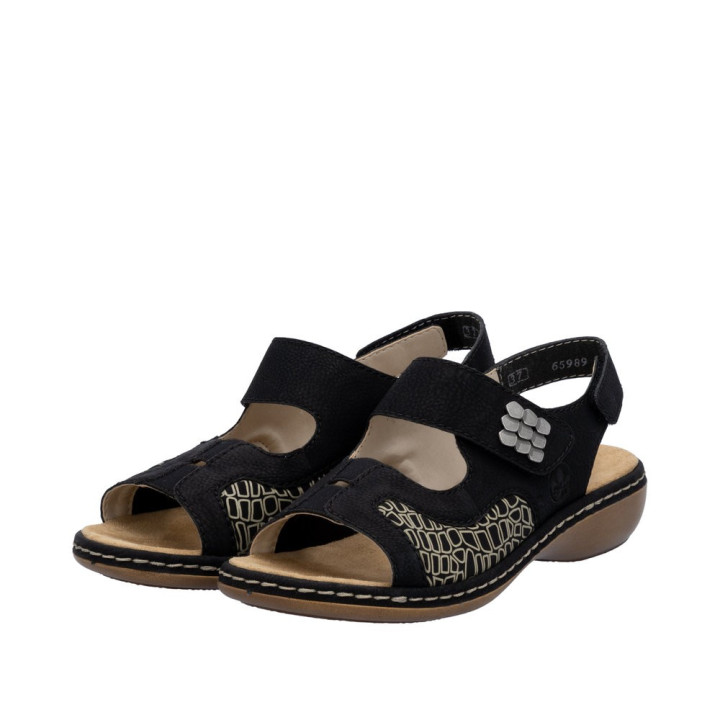 Sandale Rieker femme grande largeur 65989-01