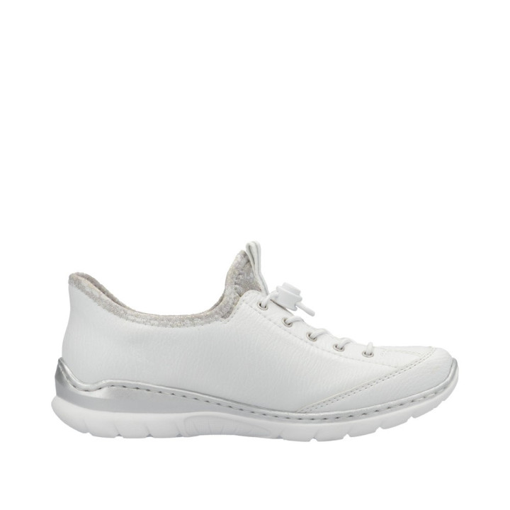 Basket Rieker femme laçage rapide blanche L32F1-80