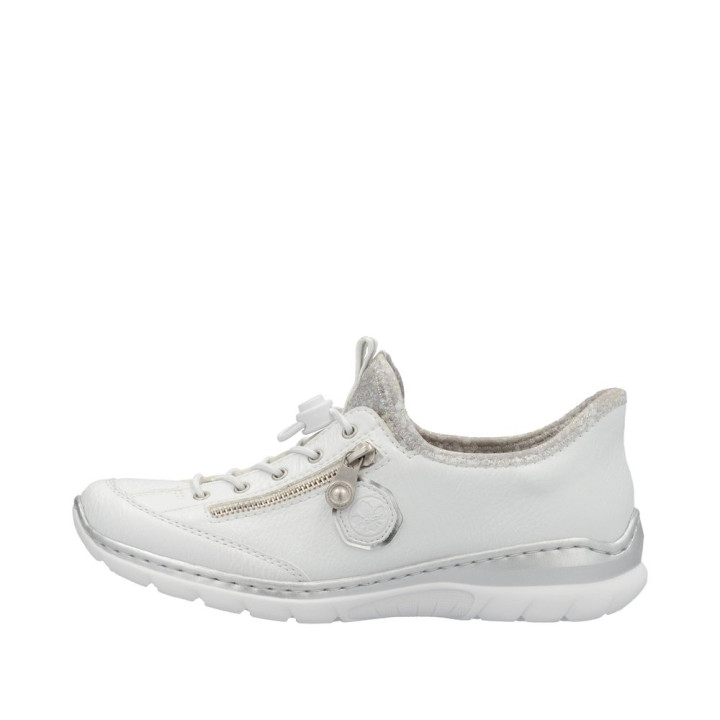 Basket Rieker femme laçage rapide blanche L32F1-80