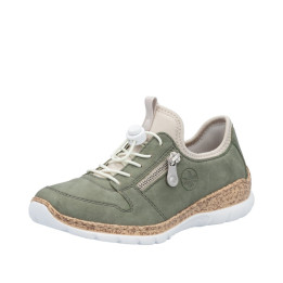 Basket Rieker femme mémoire de forme verte N42G0-52