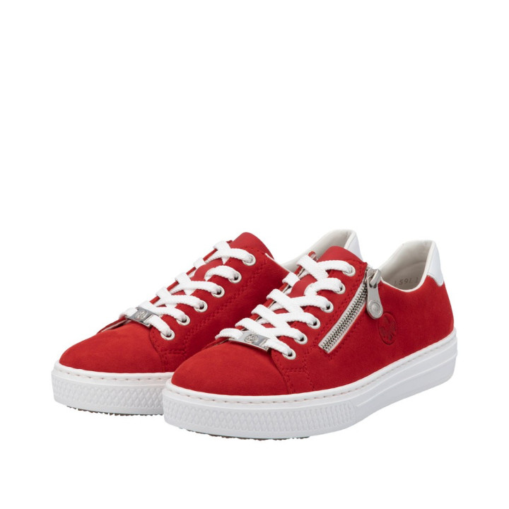 Basket Rieker femme rouge L59L1-33