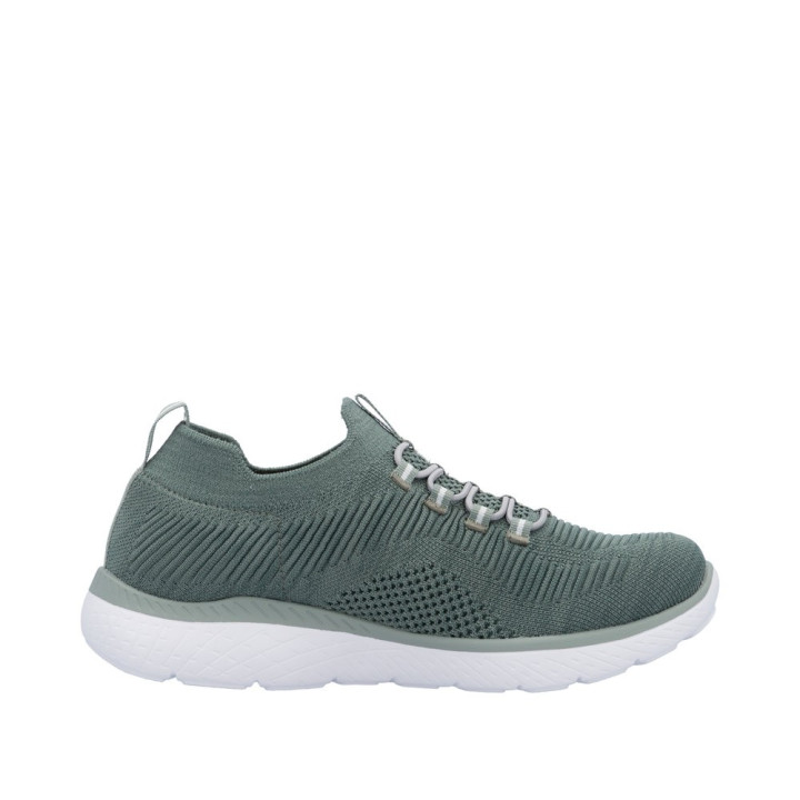 Basket Rieker Femme Verte M5074-52 mémoire de forme