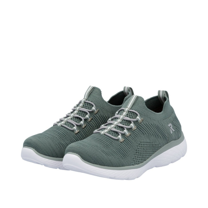 Basket Rieker Femme Verte M5074-52 mémoire de forme