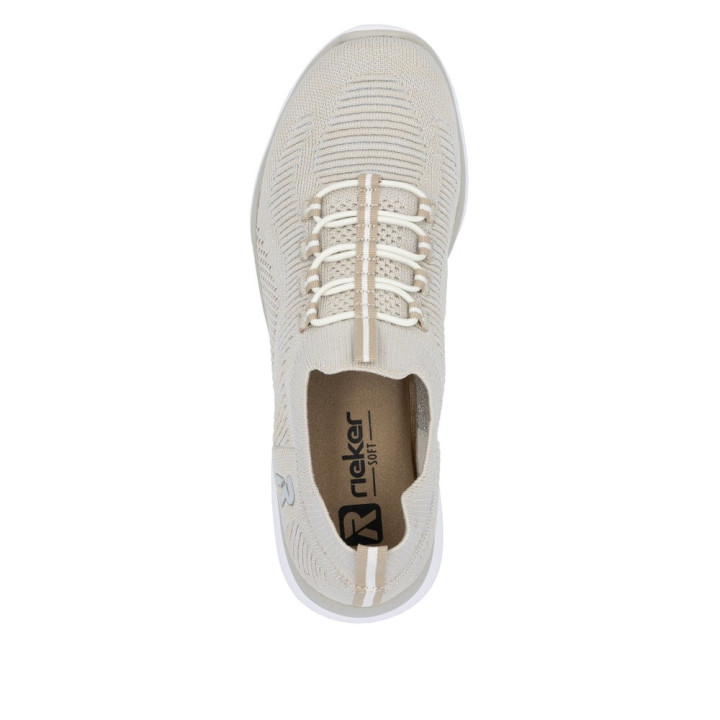 Basket Rieker Femme M5074-64  Beige