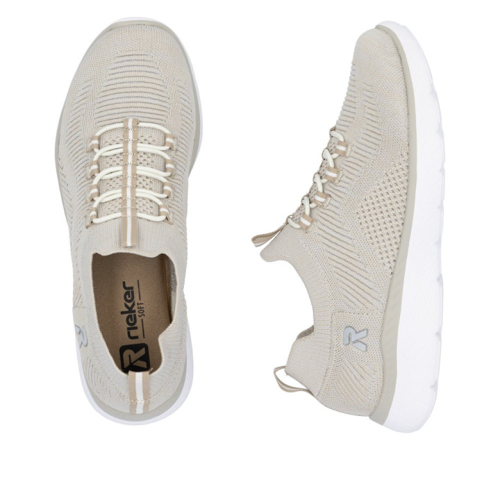 Basket Rieker Femme M5074-64  Beige