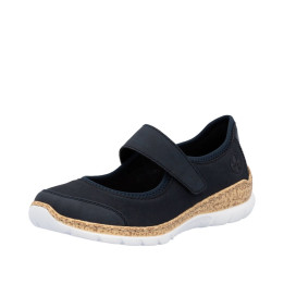 Basket Rieker Femme Stretch Bleu mémoire de forme N42B0-14