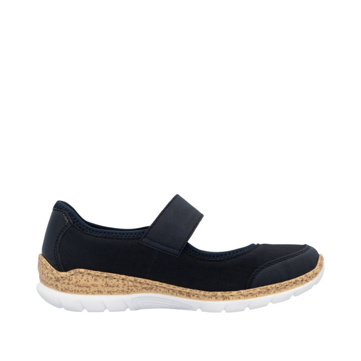 Basket Rieker Femme Stretch Bleu mémoire de forme N42B0-14