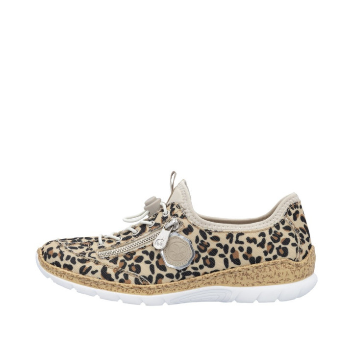 Basket Rieker Femme Léopard N4263-92 Mémoire de forme