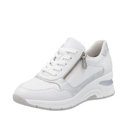 Basket compensée Femme Rieker N9301-80 blanc