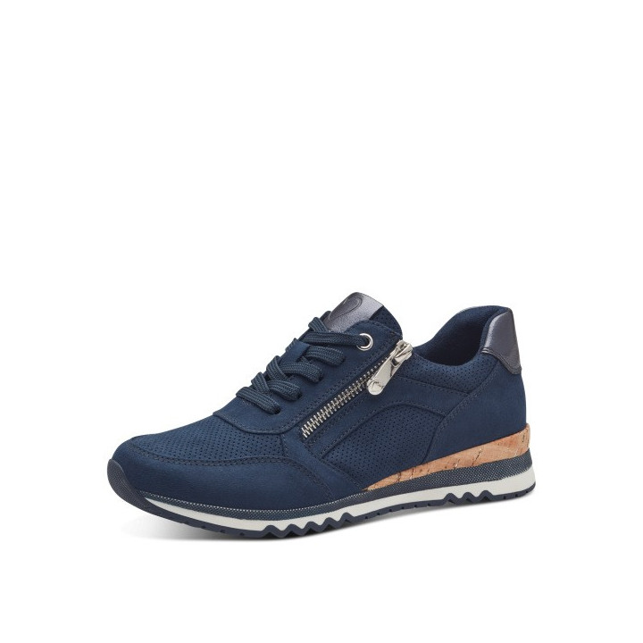 Basket Marco Tozzi 23781 Navy Comb Semelle amovible Bleu Foncé