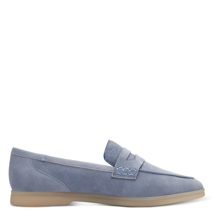 Mocassin Marco Tozzi 24603 Polar Bleu Nubuck Semelle amovible