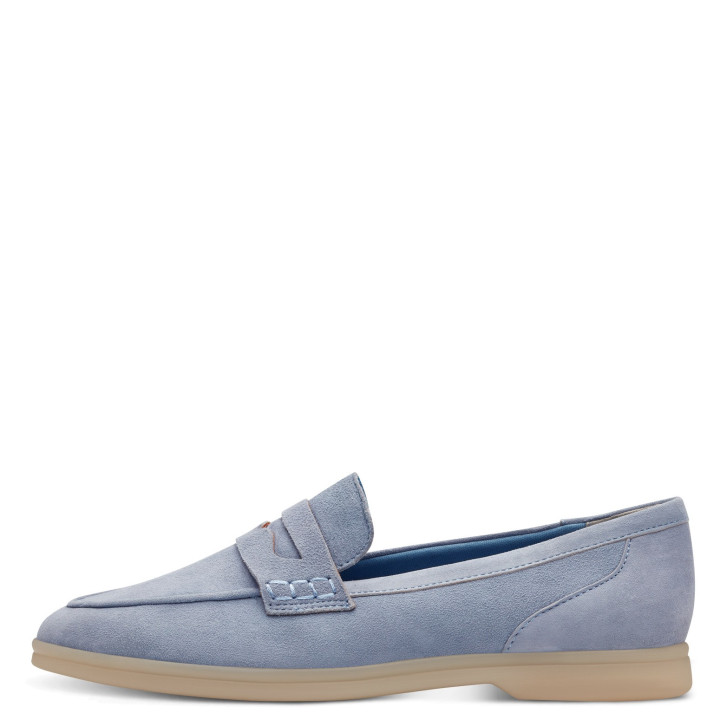 Mocassin Marco Tozzi 24603 Polar Bleu Nubuck Semelle amovible