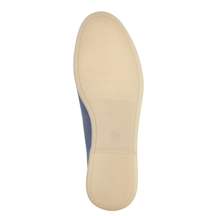 Mocassin Marco Tozzi 24603 Polar Bleu Nubuck Semelle amovible