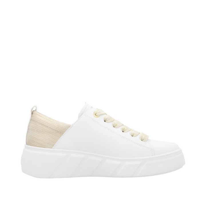 Basket Rieker Femme W2602-81 blanche semelle amovible