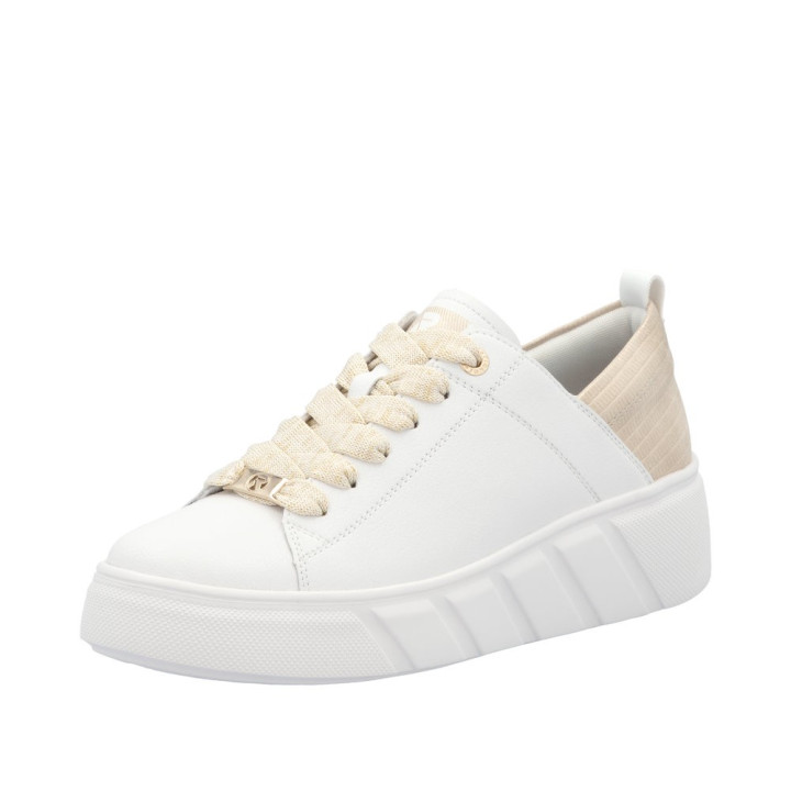 Basket Rieker Femme W2602-81 blanche semelle amovible