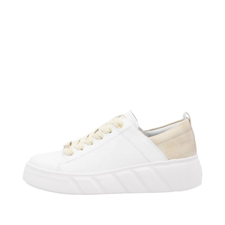 Basket Rieker Femme W2602-81 blanche semelle amovible