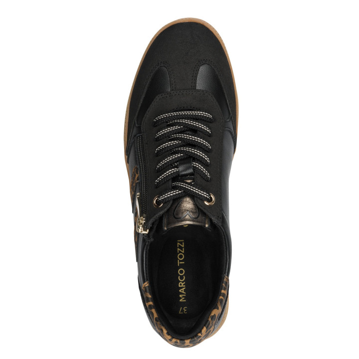 Basket Marco Tozzi 23739 Black Léopard Semelle amovible
