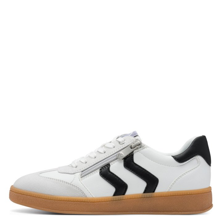Basket Marco Tozzi 23739 White/Black Semelle amovible