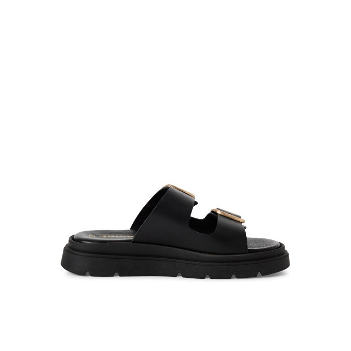 Mule Tamaris 27239 Noire avec ces deux boucles ajustables