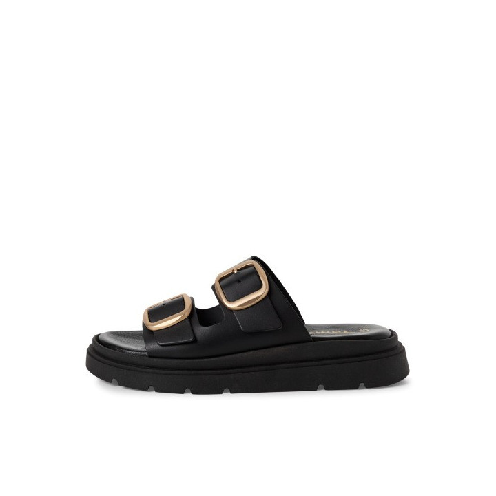 Mule Tamaris 27239 Noire avec ces deux boucles ajustables
