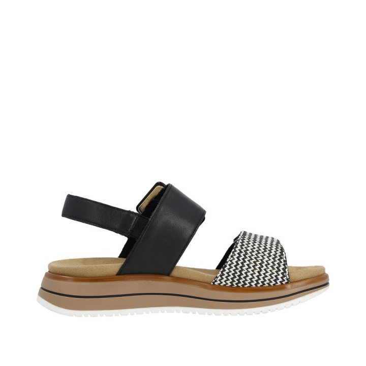 Sandale Remonte Femme D1J53-02 Noire Semelle amovible