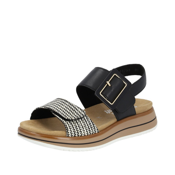 Sandale Remonte Femme D1J53-02 Noire Semelle amovible