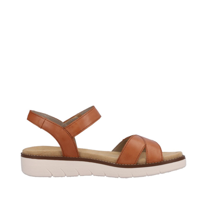 Sandale Remonte Femme D2049-22 cuir marron Semelle amovible