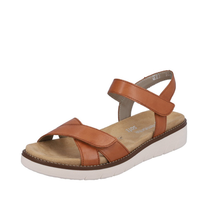 Sandale Remonte Femme D2049-22 cuir marron Semelle amovible