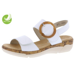 Sandale Femme Remonte R6853-80 Blanche semelle amovible