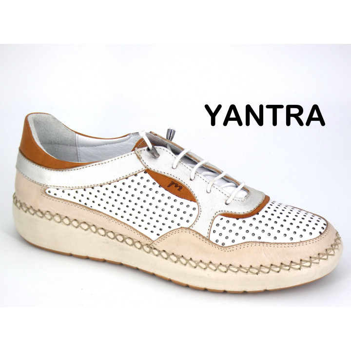 Basket Madory Yantra Blanc Cuir semelle amovible