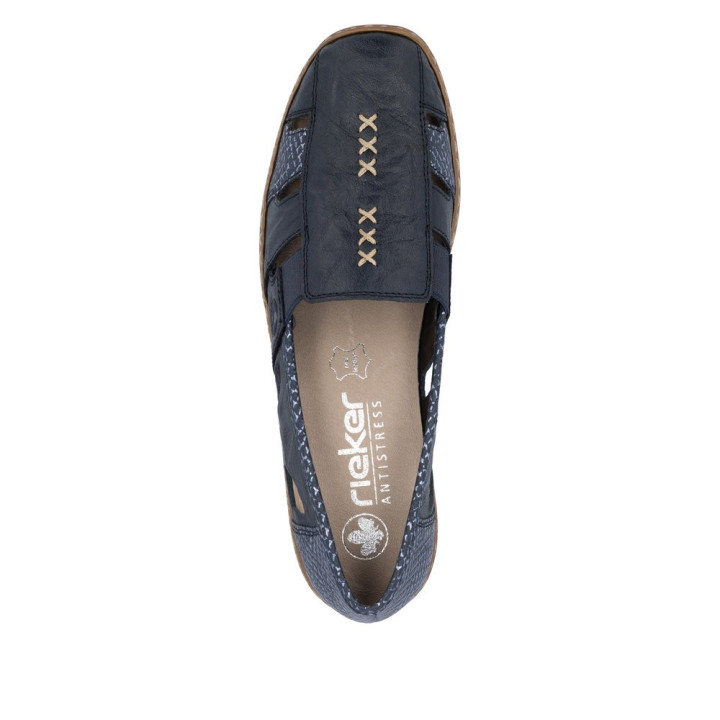Mocassins Rieker référence 41385-15 très confortable, léger, souple, grande largeur