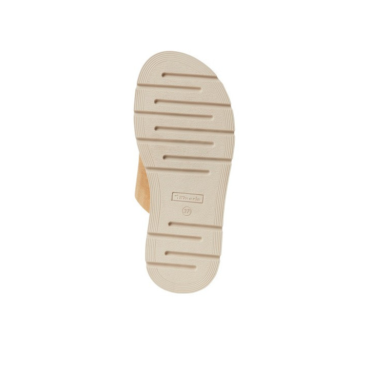 Mule Femme Tamaris Beige Cuir