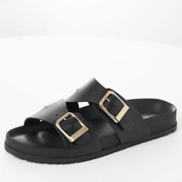 Mule Tamaris 27500 Black Leather Noire cuir