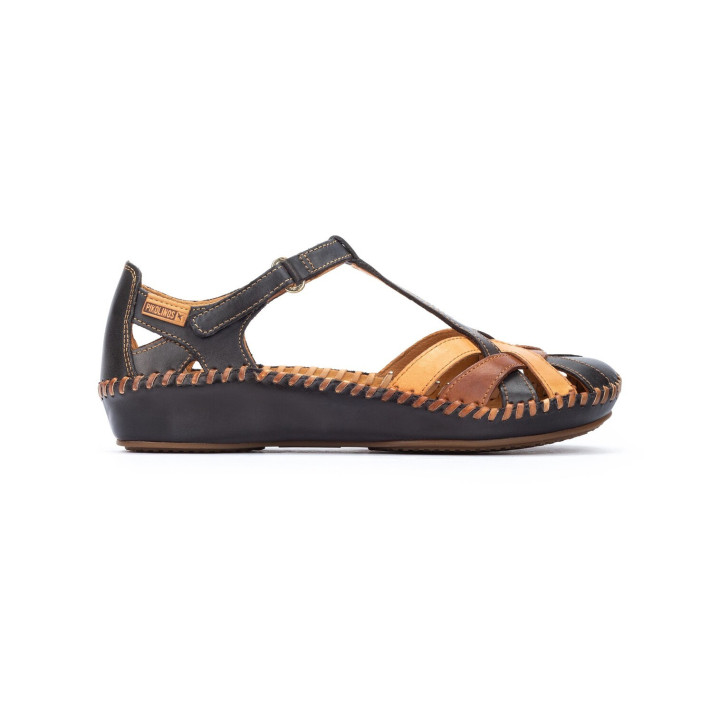 Mocassin Femme  Pikolinos P Vallarta Navy blue Cuir