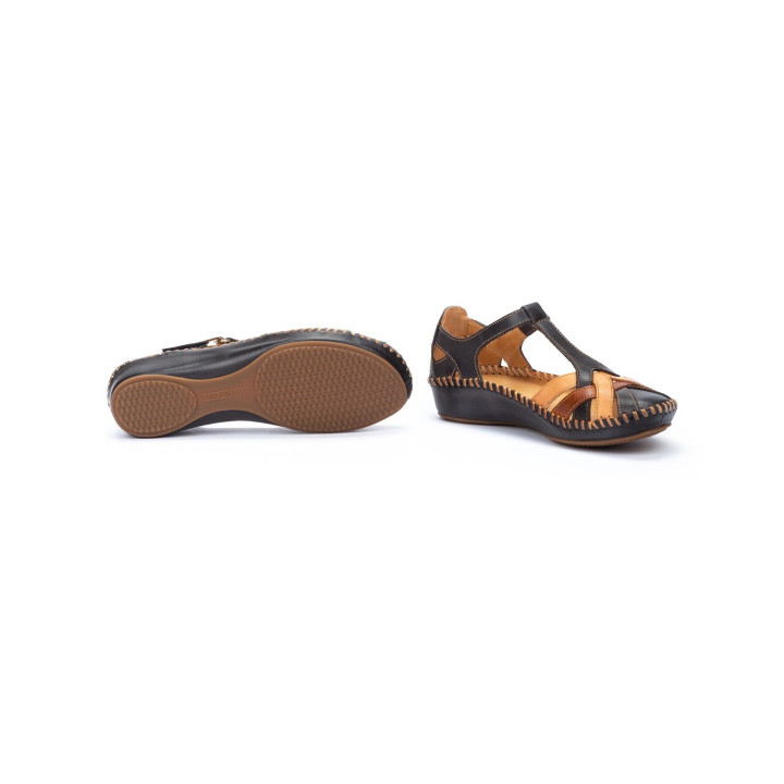 Mocassin Femme  Pikolinos P Vallarta Navy blue Cuir