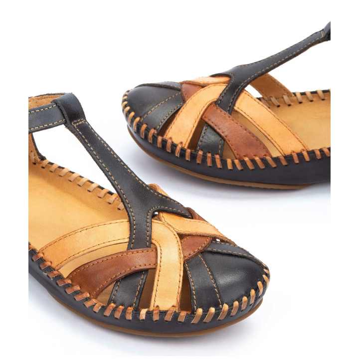 Mocassin Femme  Pikolinos P Vallarta Navy blue Cuir