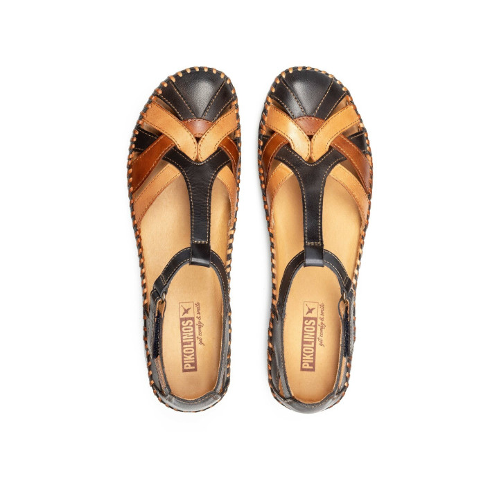 Mocassin Femme  Pikolinos P Vallarta Navy blue Cuir