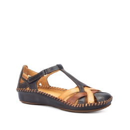 Mocassin Femme  Pikolinos P Vallarta Navy blue Cuir