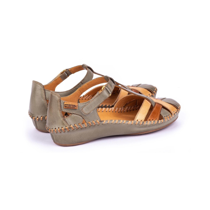 Mocassin Femme Pikolinos P vallarta Sage en Cuir