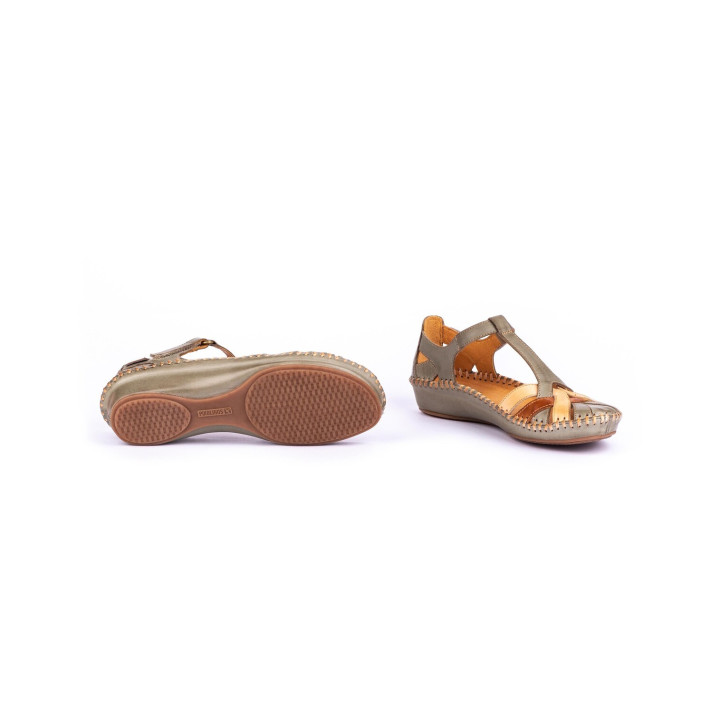 Mocassin Femme Pikolinos P vallarta Sage en Cuir