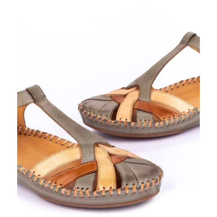Mocassin Femme Pikolinos P vallarta Sage en Cuir